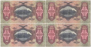 1930. 100P (4x) mind csillagos sorozatszámú T:III Adamo P17