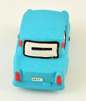 Trabant alakú festett kerámia persely, 21×10×10 cm