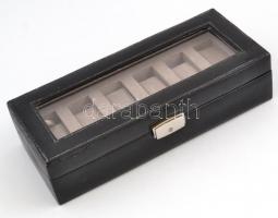 6 férőhelyes óratartó doboz, 31×13×7 cm