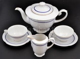 Drasche hiányos teás készlet. Jelzett, kopásokkal.