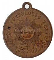 1894. "Kossuth Lajos / Szabadság, Egyenlőség, Testvériség 1848" Cu emlékérem (30mm) T:2