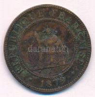 Francia Kokinkína 1879A 1c Br T:2- ph.
French Cochin China  1879A 1 Centime Br C:VF edge error
Kra...