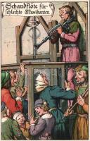 Middle-age customs: puhisment Litho