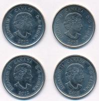 Kanada 2012-2013. 25c (4xklf) forgalmi emlékkiadások T:1-
Canada 2012-2013. 25 Cents (4xdiff) comme...