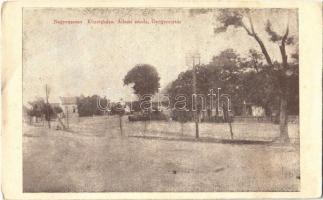 1928 Nagyvázsony, Községháza, Állami iskola, gyógyszertár (EB)