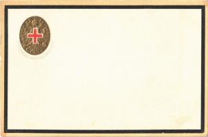 1915 Offizielle Kriegsfürsorge / WWI Austro-Hungarian K.u.K. military, Red Cross charity fund, Emb. coat of arms