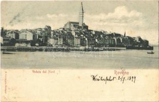 1899 Rovinj, Rovigno; Veduto dal Nord