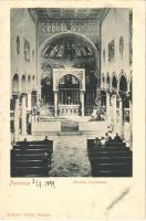 1899 Parenzo, Porec (Istria); Basilica Eufrasiana / church interior