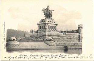 Koblenz, Coblenz; Provinzial-Denkmal Kaiser Wilhelm I. / Kaiser Wilhelm monument
