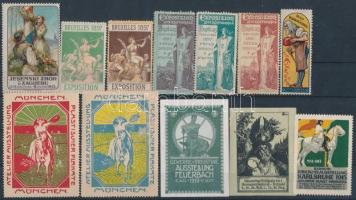 Kiállítási levélzáró gyűjtemény egy berakólapon / Expo poster stamps