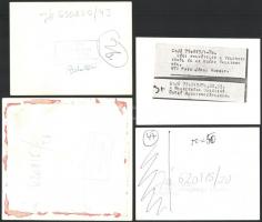 Járai Rudolf (1913-1993): Életképek, 4 db jelzett sajtófotó, 9×12 és 12×12,5 cm