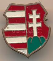 1947. Kossuth címer, festett fém kitűző (27x24mm) T:1-