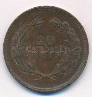 Portugália 1892. 20R Br "I. Károly" T:2- ph. 
Portugal 1892. 20 Reis Br "Carlos I&qu...