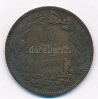 Luxemburg 1865A 10c Br T:2,2- kis patina Luxembourg 1865A 10 Centimes Br C:XF,VF small patina Krause KM#23.2
