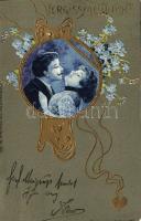 Art Nouveau Emb. Litho