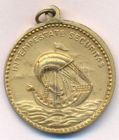 DN "Szent György" aranyozott Br medál füllel (31mm) T:2