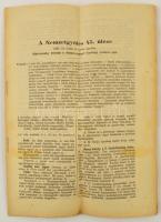 1920 A Nemzetgyűlés 45. ülésének nyomtatott jegyzőkönyve 33p.