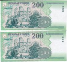 2006. 200Ft "FA" (2x) T:I