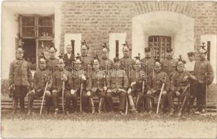 5. ulánusezred csoportképe / WWI Austro-Hungarian K.u.K. military, 5th Uhlan Regiment, group photo (EK)