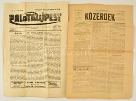 1898-1913 2 db újpesti újrág: Közérdek, Palota-Újpest