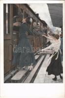 Der Kuss / WWI German military art postcard. Heffe & Becker Nr. 19. Kriegspostkarten s: B. Wennerberg