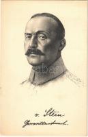 Generalleutnant von Stein / Hermann von Stein, Prussian officer, General of the Artillery and Minister of War during World War I