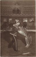 Carl Feldmann Dompteur / Circus Animal trainer. photo