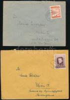 Ausztria 36 db futott küldemény + 2 postatiszta levelezőlap