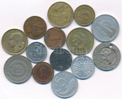 Vegyes 58db-os külföldi érme tétel, főleg európai országok, 1861-1966 közötti kiadások T:vegyes
Mix...
