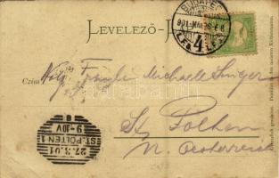 1901 Csárdás, dombornyomott magyar folklór lap. Strelisky cs. és k. udv. fényképész / Hungarian folk...