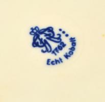 Echt Kobalt porcelán váza, matricás, jelzett, kis kopásnyomokkal, m: 26,5 cm