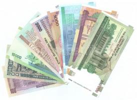 Irán 100R-100.000R 9db klf bankjegy T:I,II,III csak 2db hajtott, a többi UNC
Iran 100 Rials - 100.0...