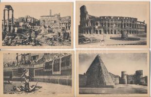 25 db RÉGI olasz városképes lap, közte sok Róma / 25 pre-1945 Italian town-view postcards, including many from Rome