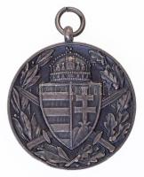 1929. "Magyar Háborús Emlékérem kardokkal, sisakkal" ezüstözött Br kitüntetés mellszalag n...