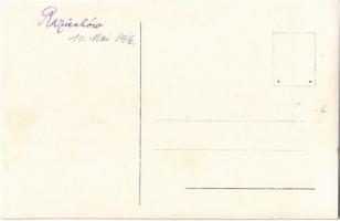 1916 Osztrák-magyar katonák Radehivben (Radziechów), romos épületek / WWI Austro-Hungarian K.u.K. mi...