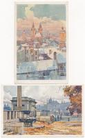55 db RÉGI külföldi városképes lap / 55 pre-1945 European town-view postcards