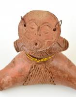 Afrikai törzsi kerámia figura. 15 cm