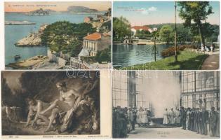 Kb 600 db régi képeslap: főleg külföldi városképek és motívum lapok, kevés történelmi Magyarország /...