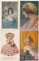 Kb 600 db régi képeslap: főleg külföldi városképek és motívum lapok, kevés történelmi Magyarország /...