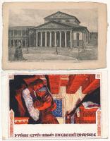 Kb 600 db régi képeslap: főleg külföldi városképek és motívum lapok, kevés történelmi Magyarország /...