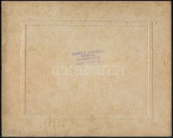 cca 1920 Csoma, a Guttheil vendéglő szüreti mulatsága. Koncz András dombovári fényképész pecséttel j...