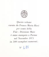 Planches scelte dalla Encyclopédie di Diderot e D'Alembert. (Paris, 1751-1772.) Parma, 1971, Fr...
