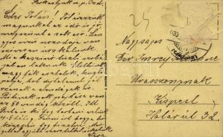 1933 Farkaslyuk, bányatelep, bányagondnoki lakás. A munkás olvasókör kiadása (Rb)