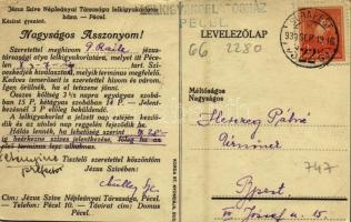 1939 Pécel, Jézus Szíve Népleányai lelkigyakorlatosháza (EK)