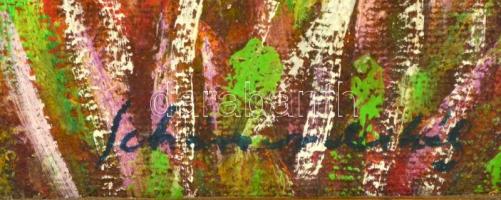 Schéner jelzéssel: Ház, tájban .Olaj, farost. 40x29 cm