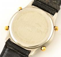 Yves Saint Laurent férfi kvarc karóra naptár funkcióval, új bőr szíjjal, elemmel, működő, szép állap...