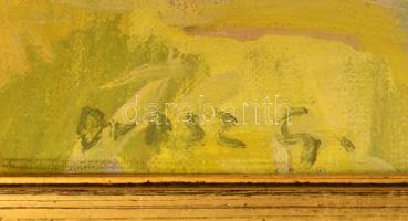 Orosz Gellért (1919-2002): Csendélet. Olaj, vászon, jelzett, keretben, 60×80 cm