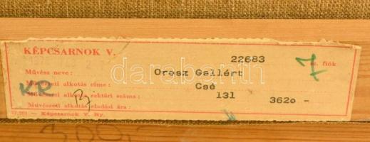 Orosz Gellért (1919-2002): Csendélet. Olaj, vászon, jelzett, keretben, 60×80 cm