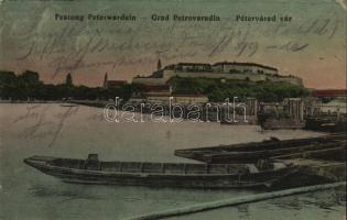 1915 Pétervárad, Petrovaradin (Újvidék, Novi Sad); vár, hajóhíd / castle, pontoon bridge (EK)
