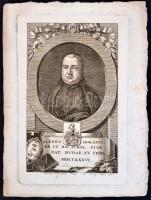 1788 Horányi Elek (1736-1809) piarista szerzetes, irodalomtörténész, tudománytörténész rézmetszetű p...